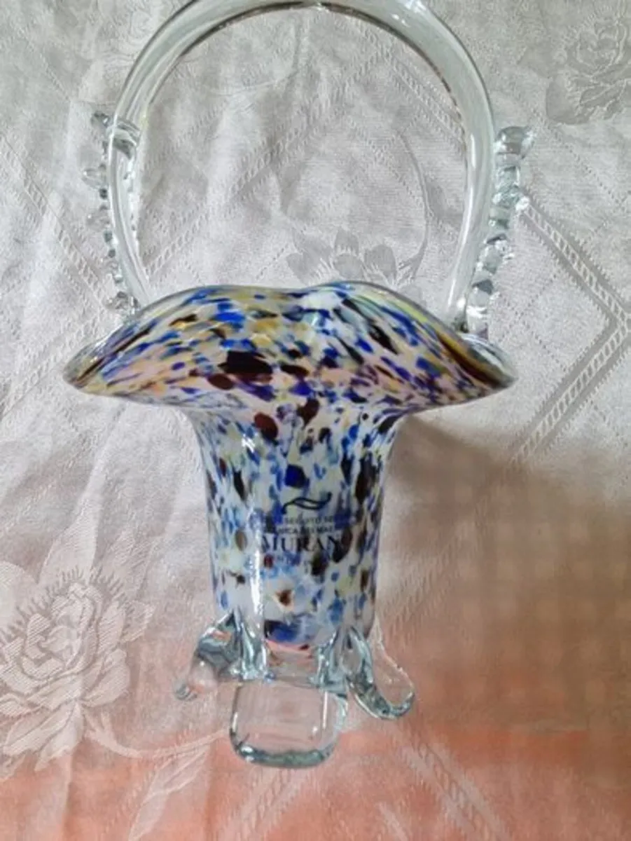 Murano glass basket - Image 1