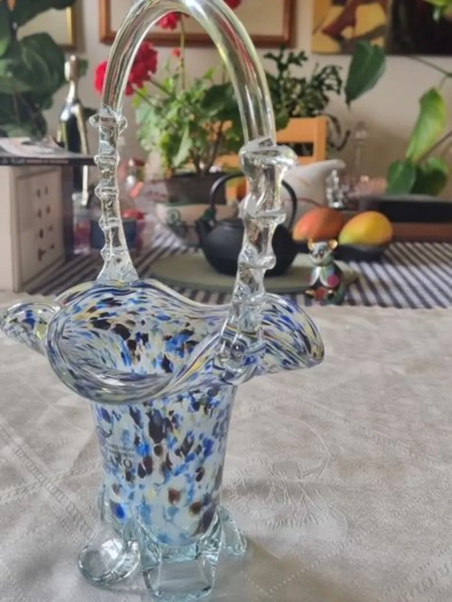 Murano glass basket - Image 4