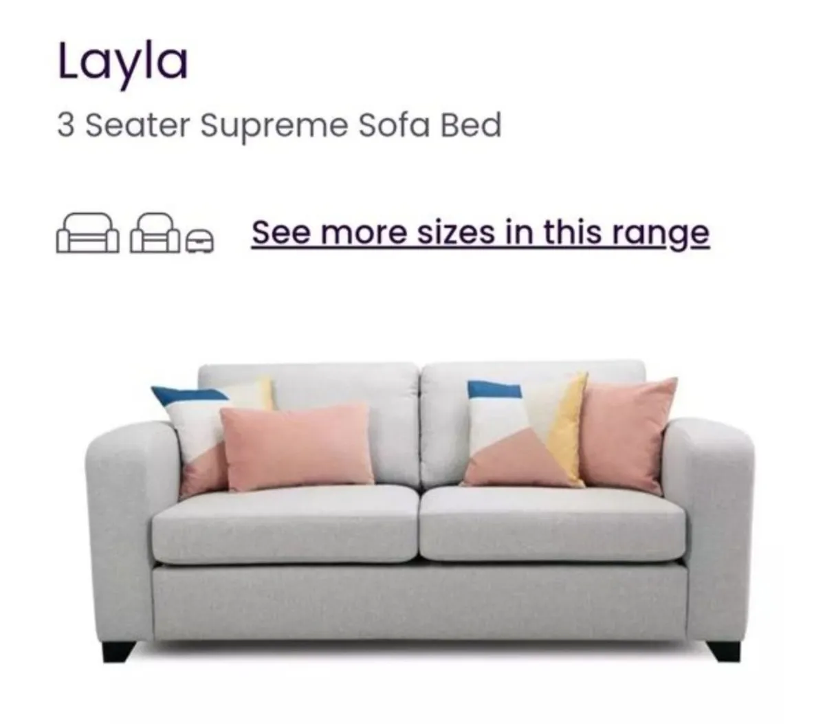 DFS Layla seater sofa - Image 1