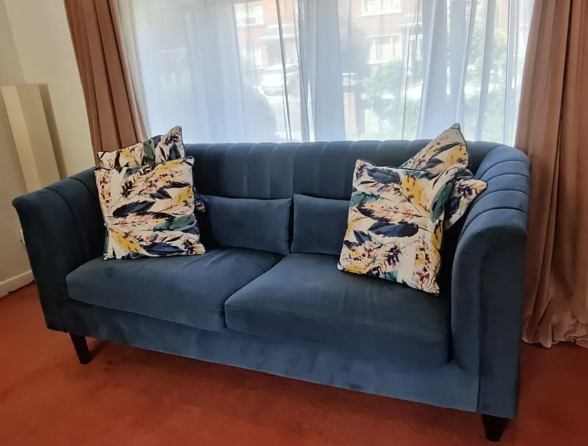 Blue sofa - Image 1
