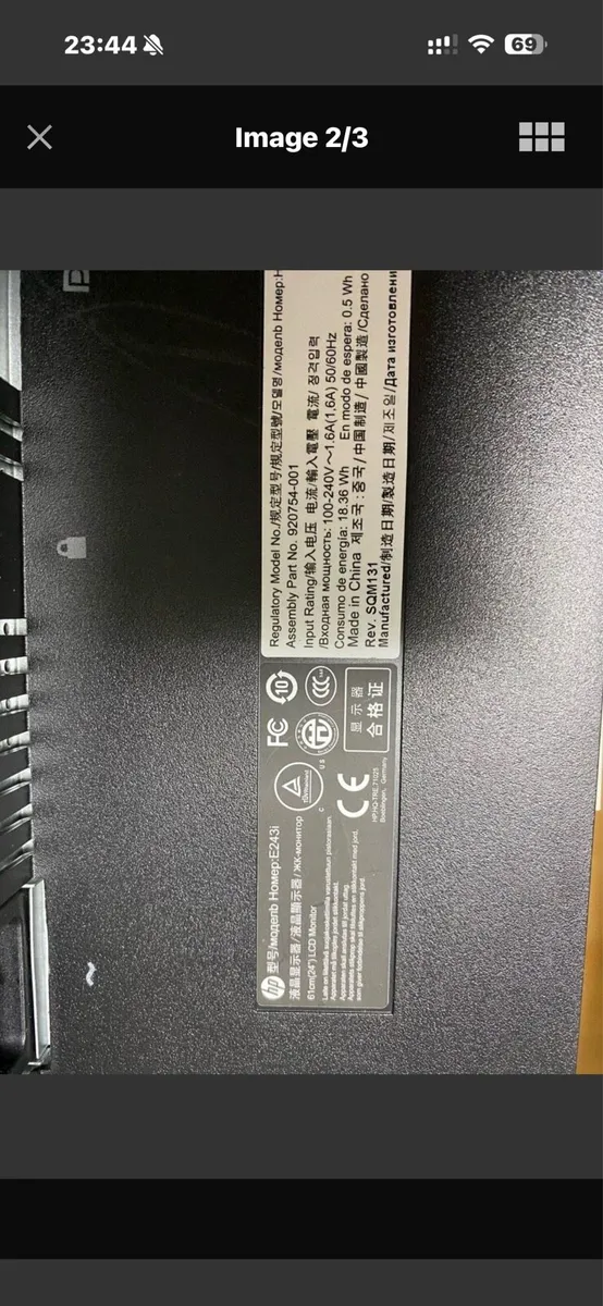 HP Monitors for sale 24 inch 2 for 100€ - Image 2