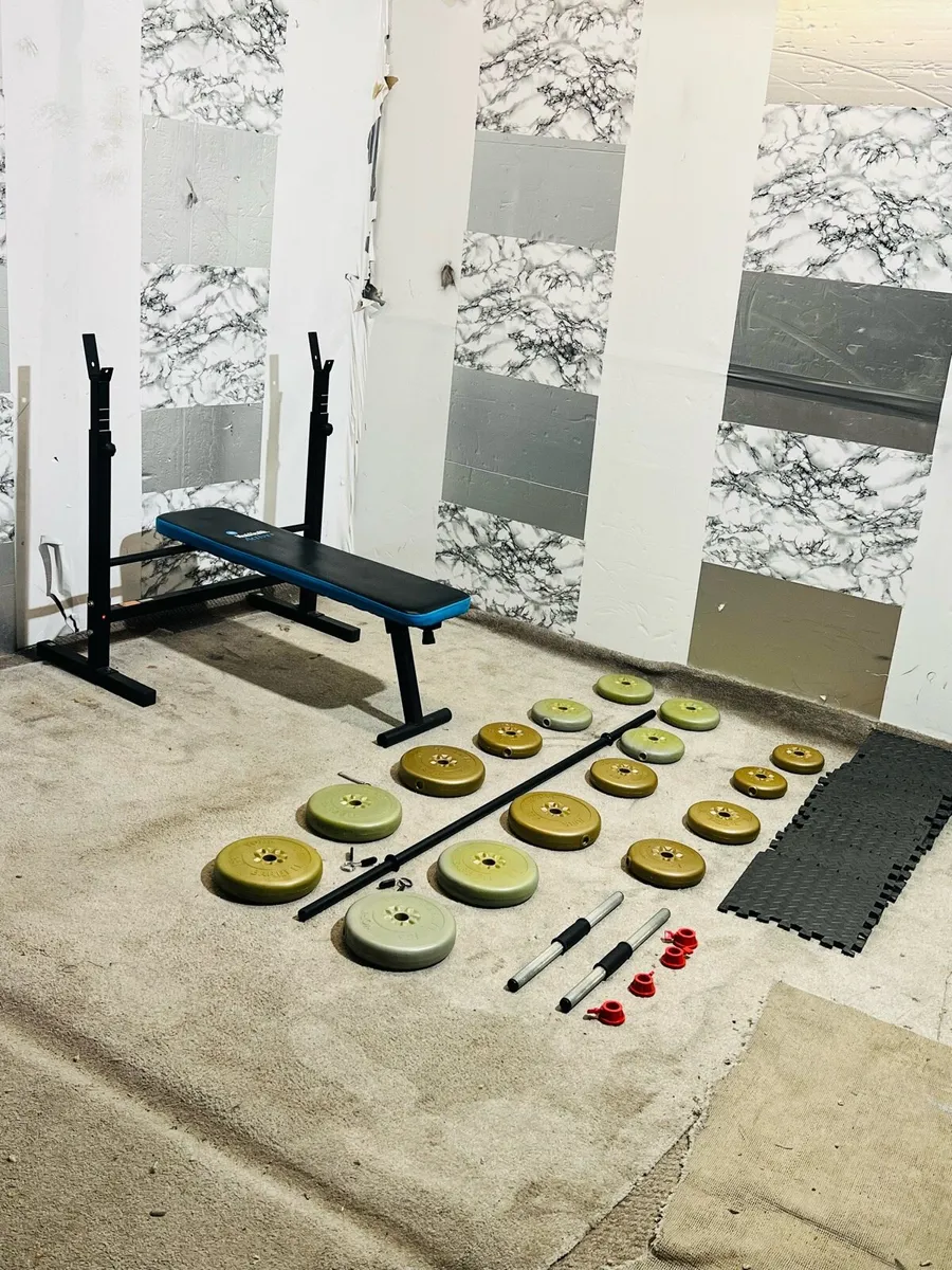 WEIGHTS BARBELL DUMBBELLS BENCH MATS - Image 1