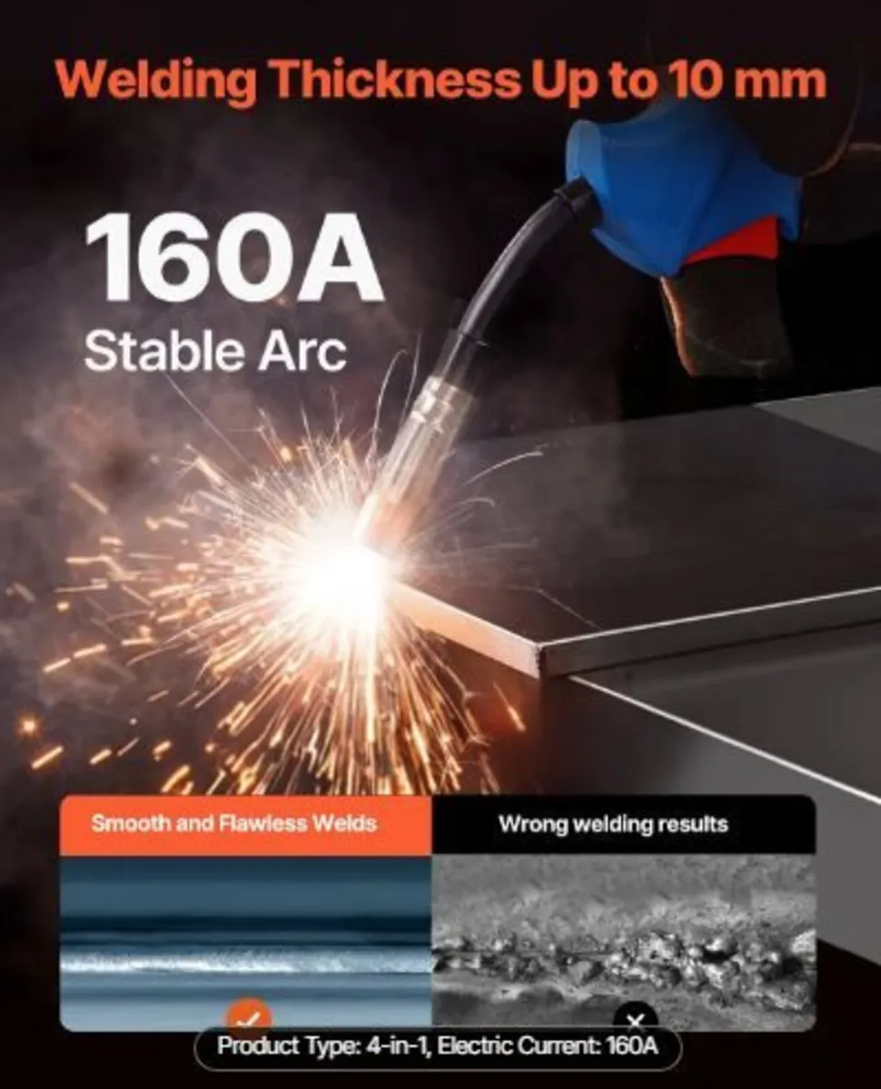 MIG Welder, 160A Synergic Mig Welding - Image 2