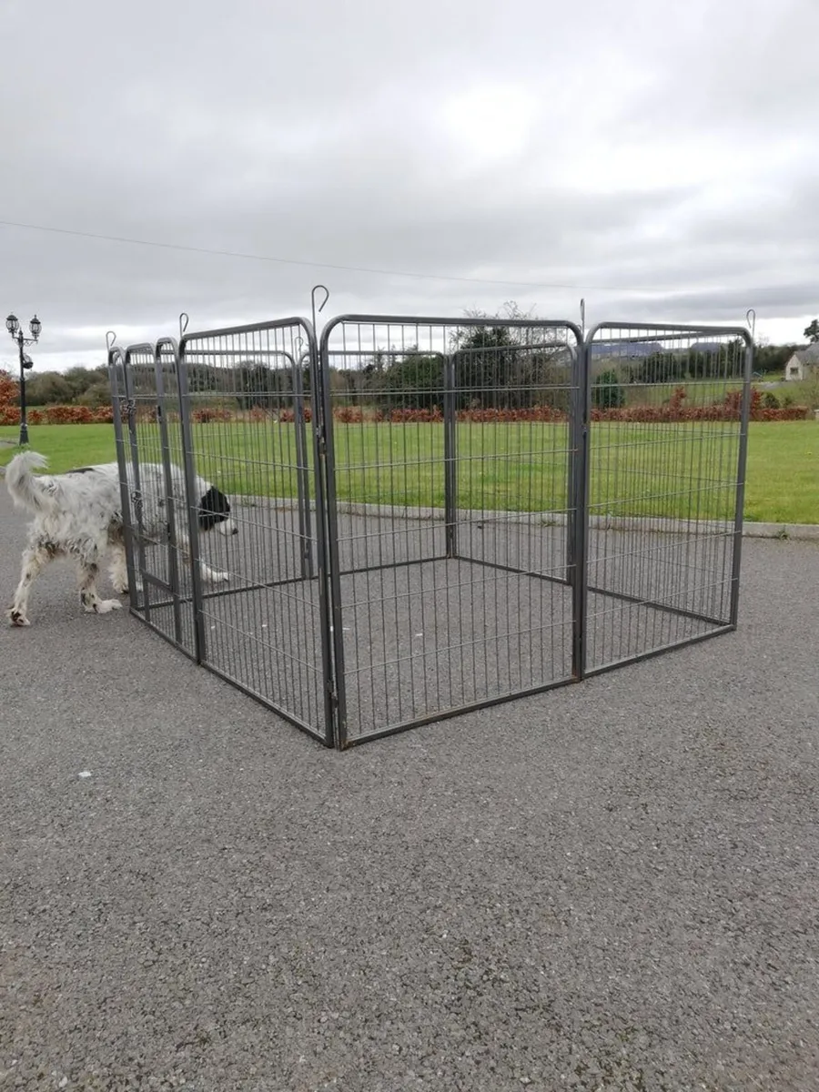 8 Panel Dog enclosure kennel Free Delivery - Image 1