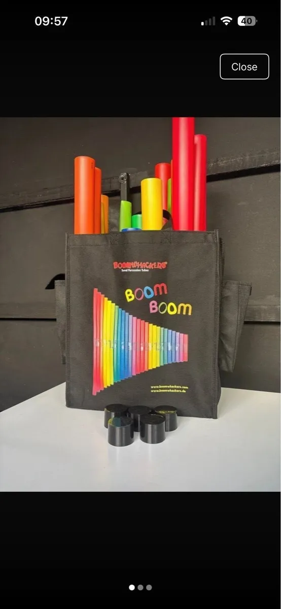 28 Boomwhackers with bag & Octavator Caps - Image 2