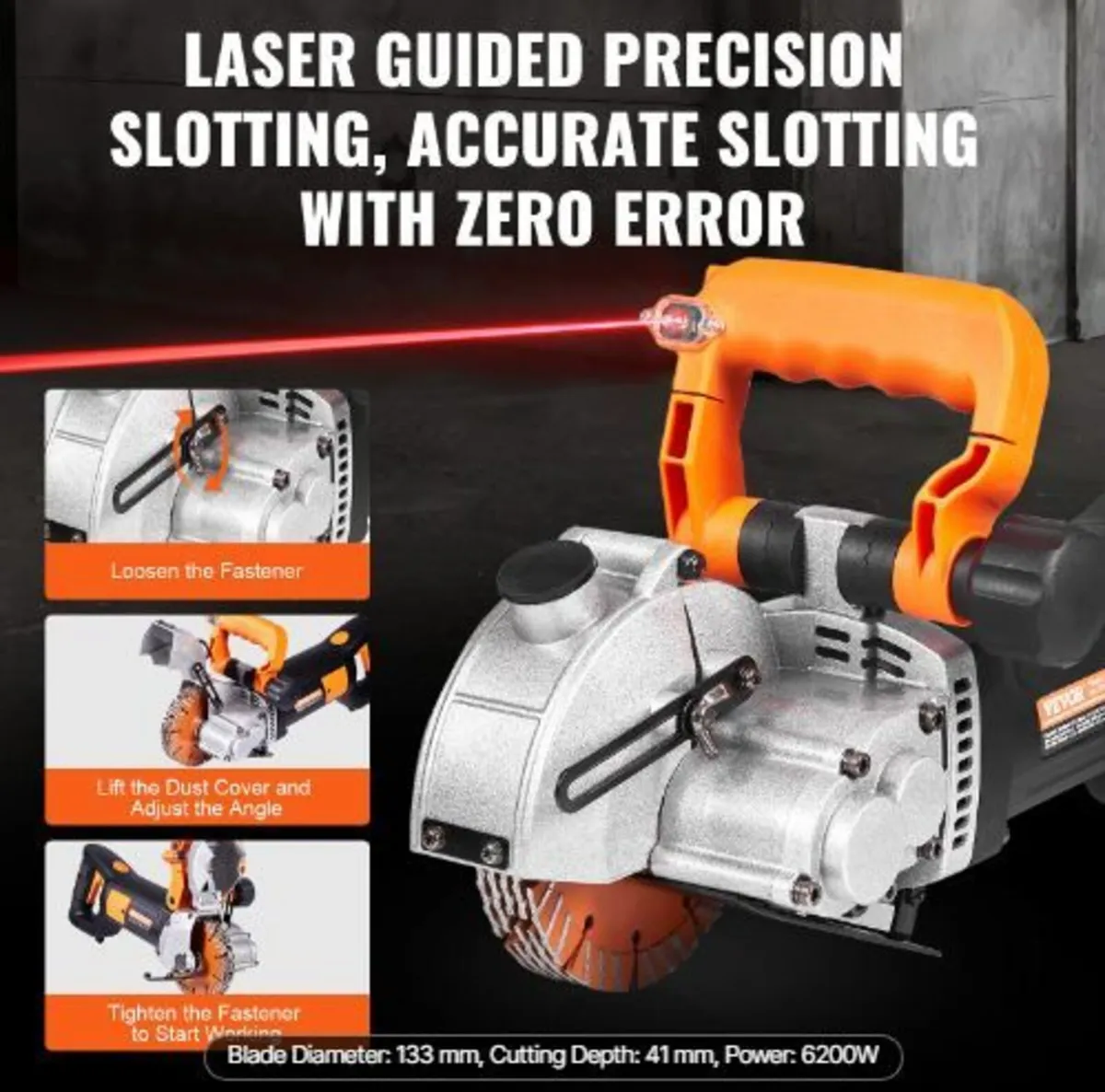 Electric Wall Chaser, Wall Groove Cutting Machine - Image 2
