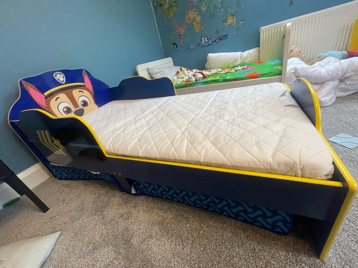 Paw patrol toddler bed with/without mattress - Image 3