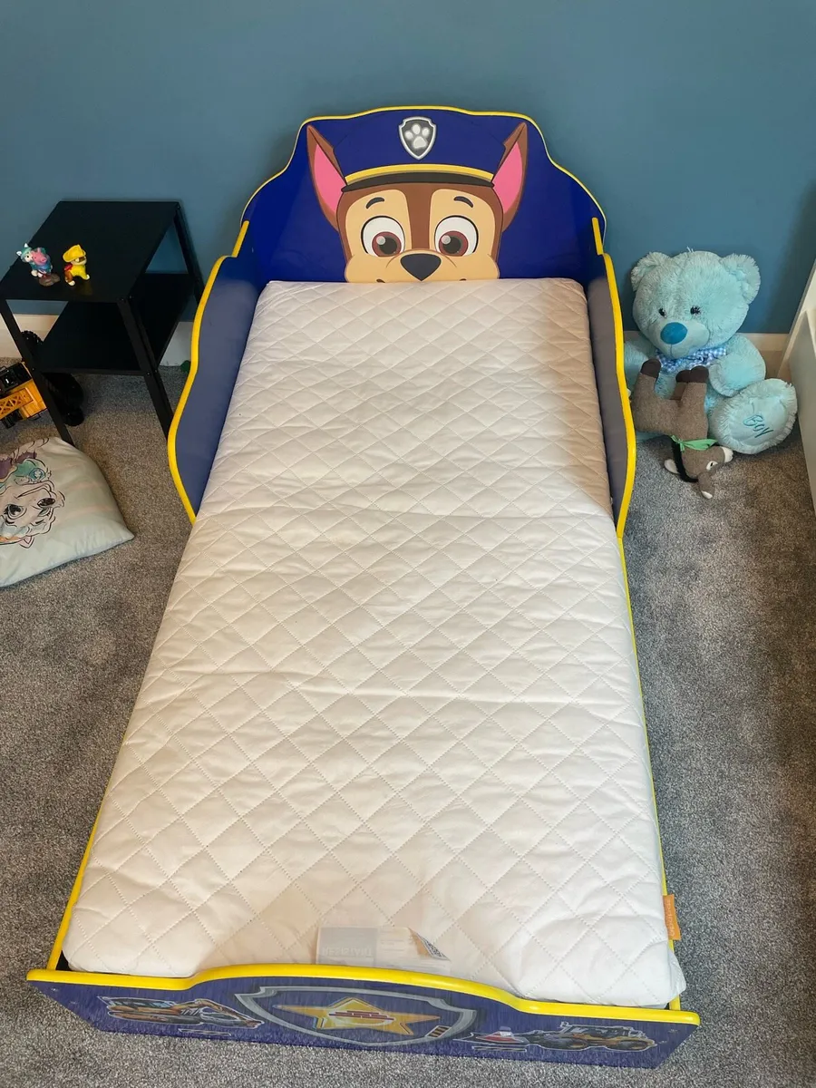 Paw patrol toddler bed with/without mattress - Image 1