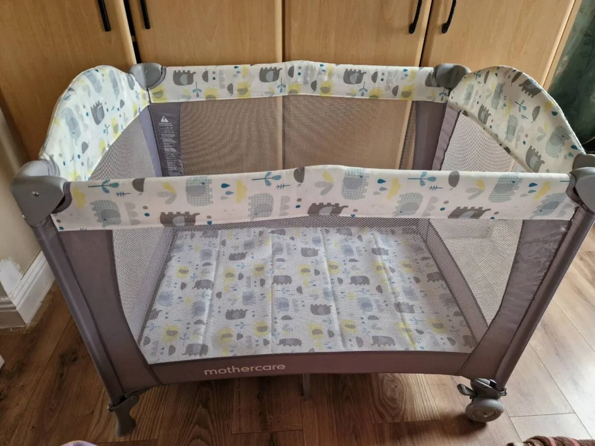 Baby Travel Cot & Mattress - Image 2