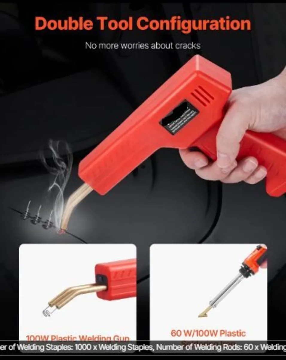 Plastic Welder Kit Deluxe, 100W Plastic Welding - Image 3
