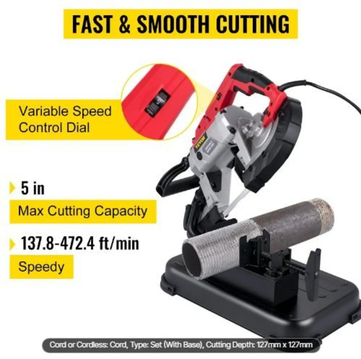 Portable Band Saw, 127 mm x 127 mm Cutting - Image 3