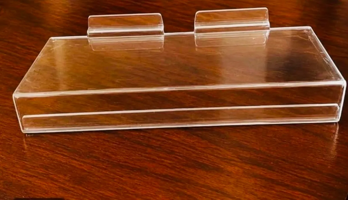 SLAT WALL SHOE DISPLAY INSERT PLASTIC SHELVES - Image 1