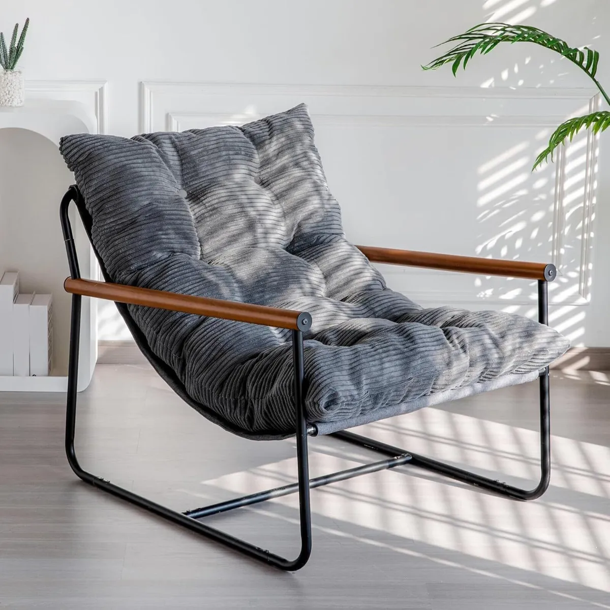 Modern Accent Chair Comfy Armchair for Living Room - Image 1