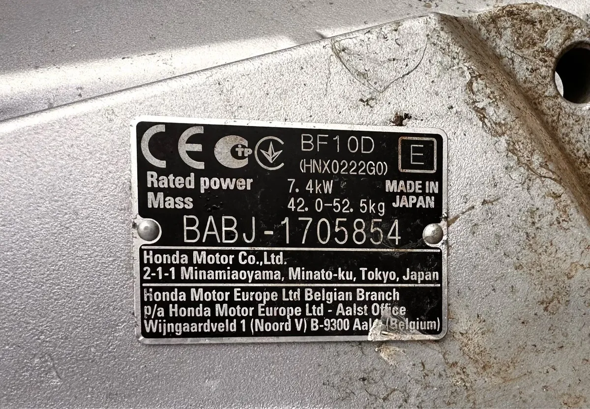 10hp HONDA SHORTSHAFT OUTBORD ENGINE - Image 3