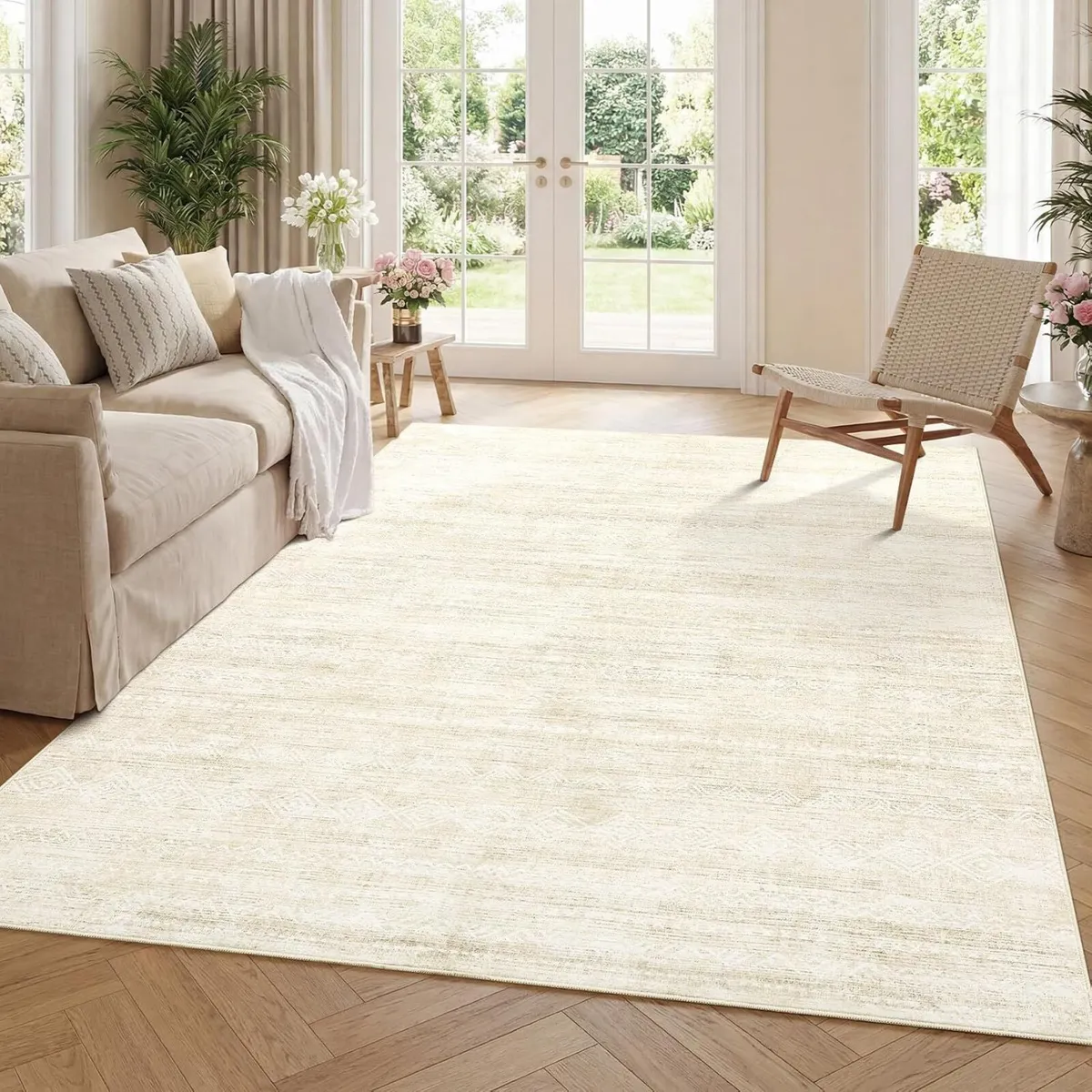 Abstract Large Rugs Living Room Washable - Image 1