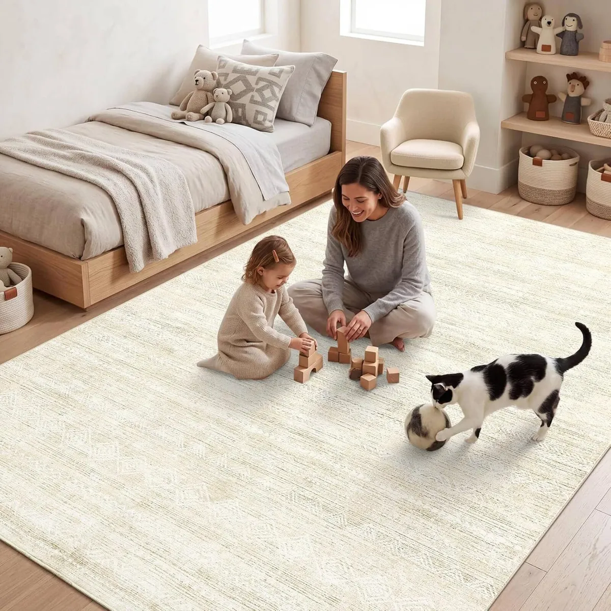 Abstract Large Rugs Living Room Washable - Image 3