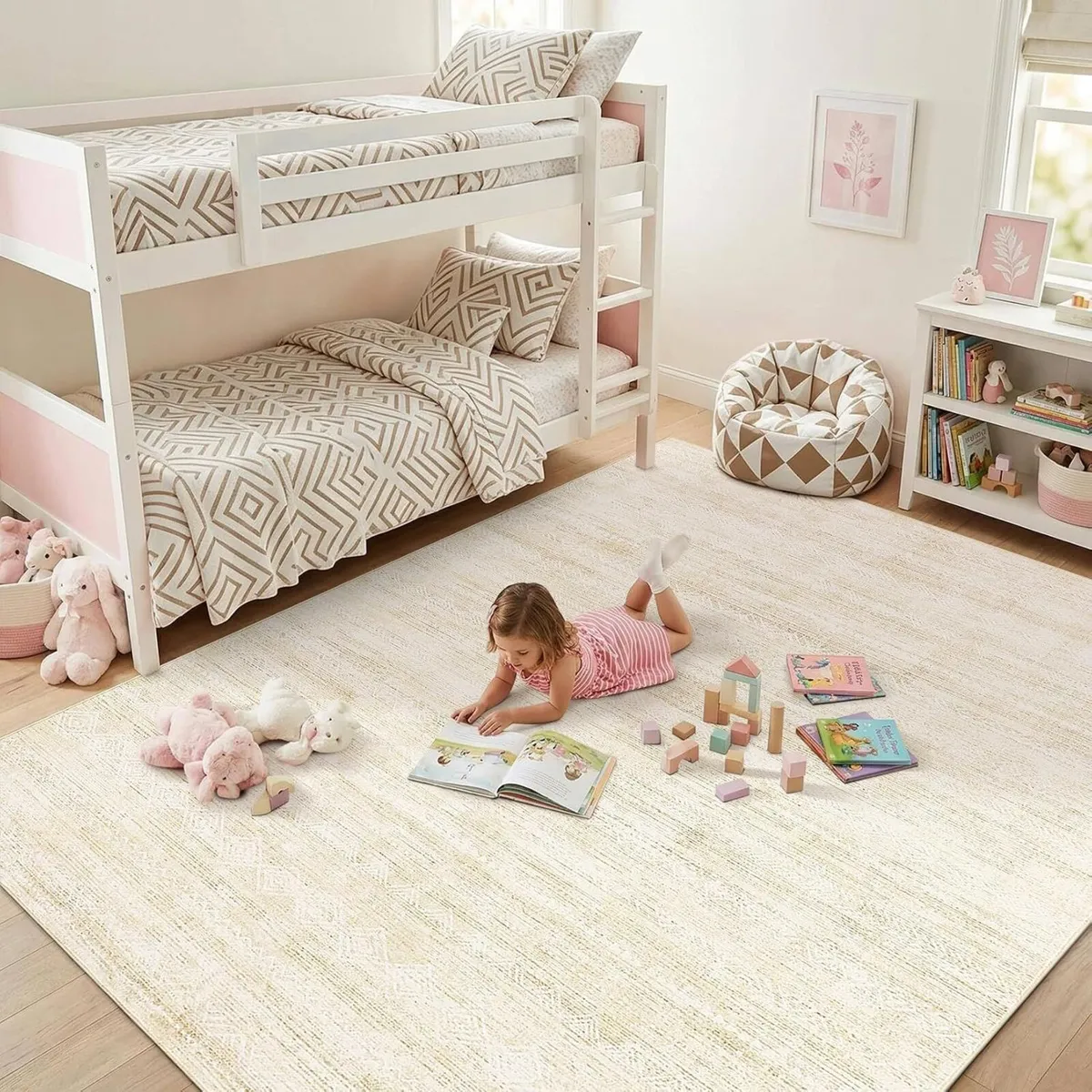 Abstract Large Rugs Living Room Washable - Image 4