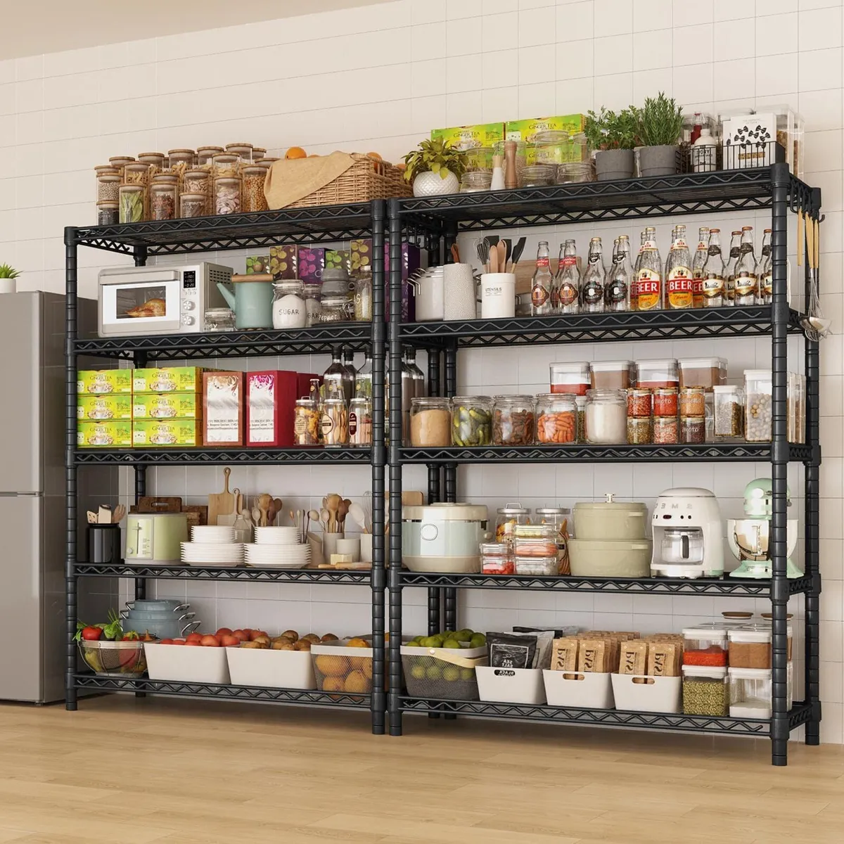 Storage Shelves 5 Tier Sturdy Metal Garage - Image 2