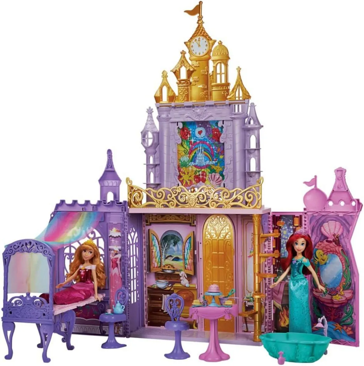 New- Disney Princess Fold 'n Go Celebration Castle - Image 3