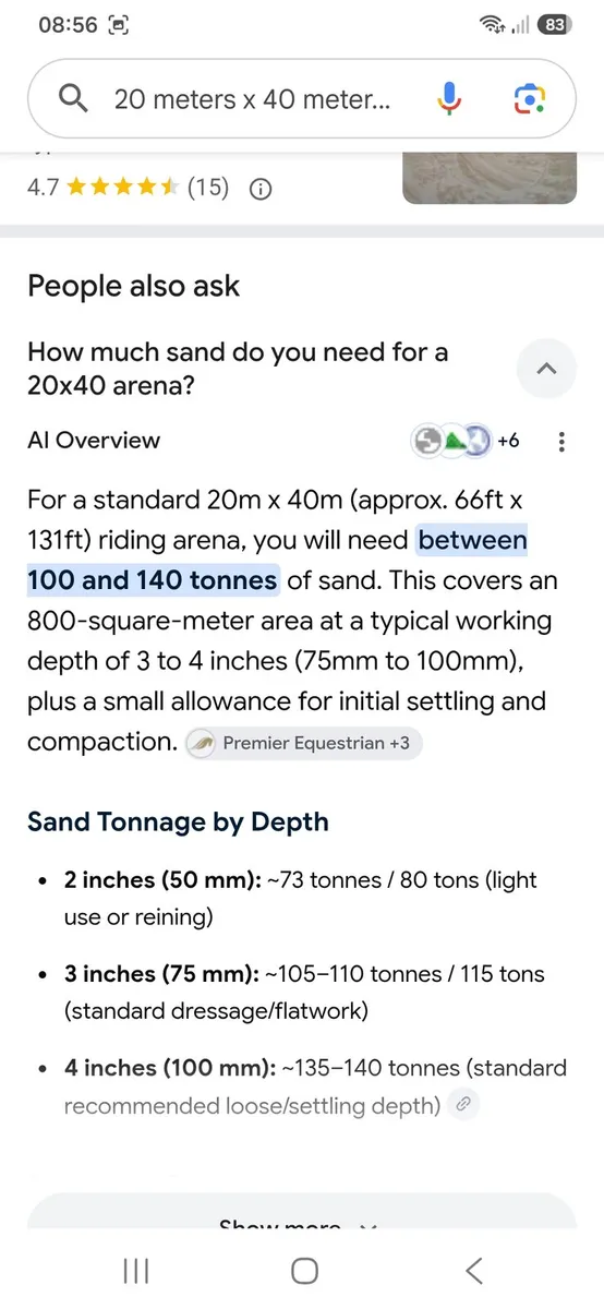 Equestrian sand
