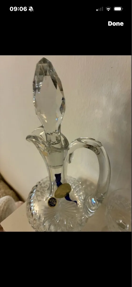 Vintage Thomas Webb Crystal Decanter & Glasses Set - Image 4