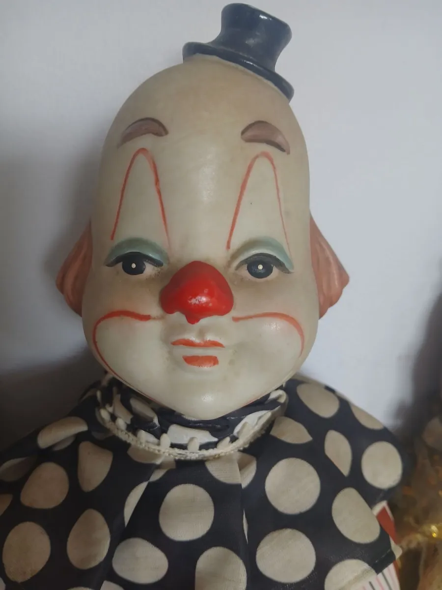 Vintage Porcelain Clown Doll 1980s - Image 1
