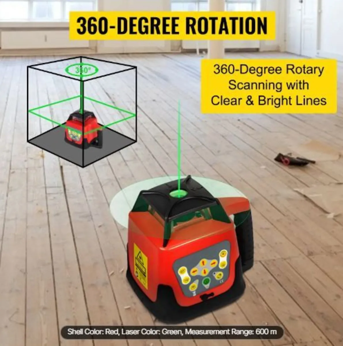Green Rotary Laser Level Kit - Image 4