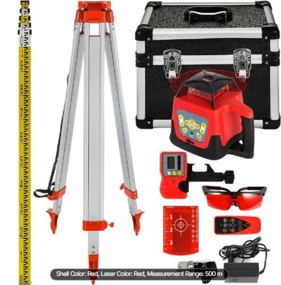 Red Rotary Laser Level Self Leveling Measuring - Image 3