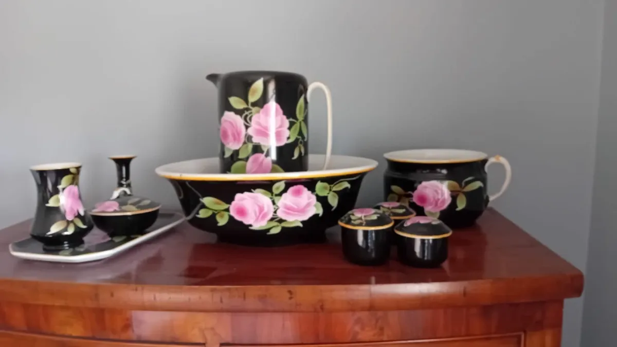 Antique jug and basin set