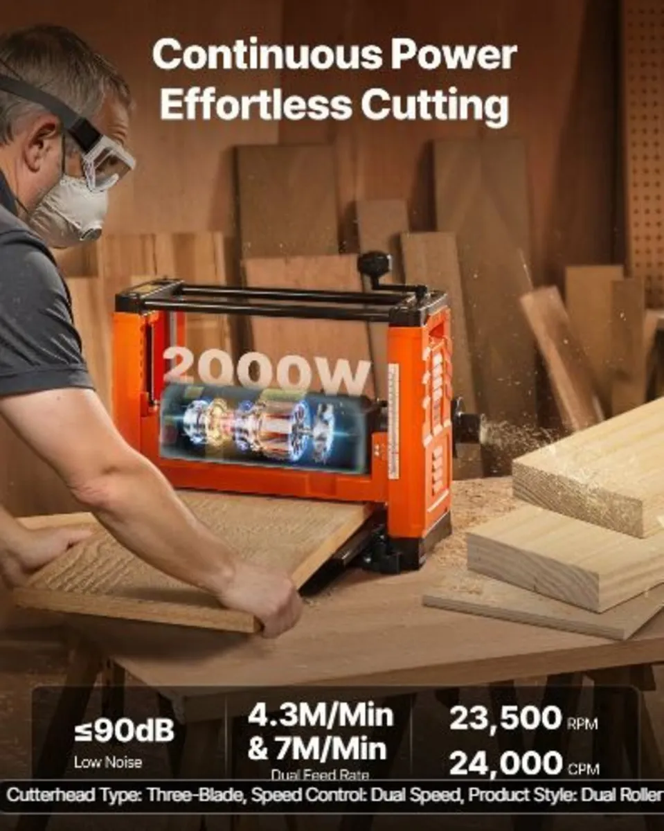 Thickness Planer, Two Speed, 330 mm - Image 2