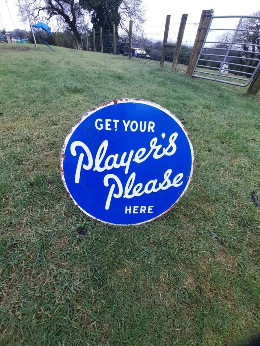 Players Tin Sign - Image 1