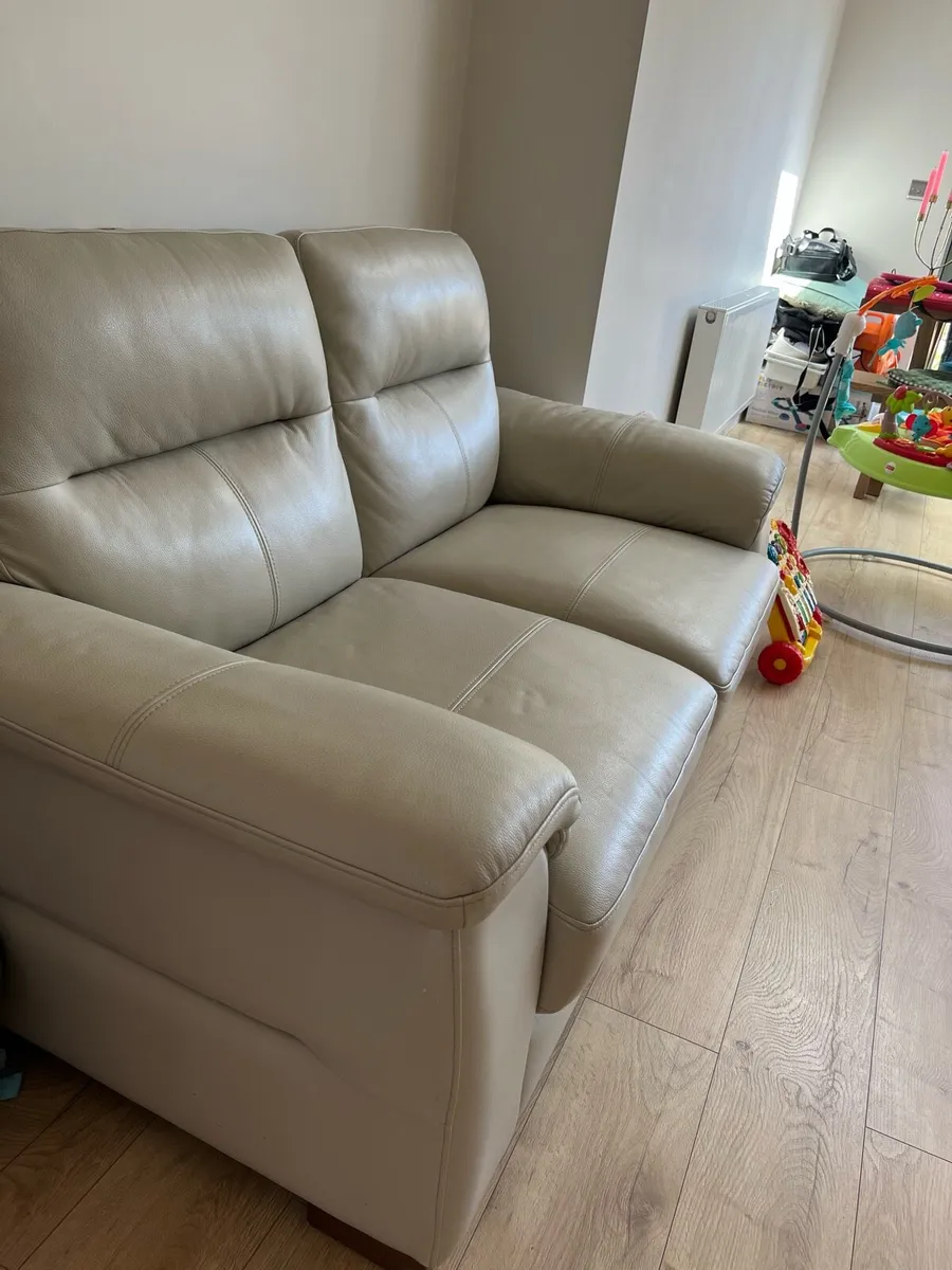 Italian Leather Sofa - Image 2
