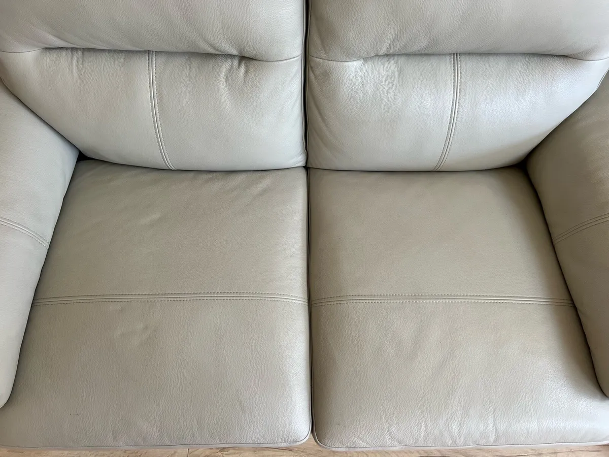 Italian Leather Sofa - Image 3