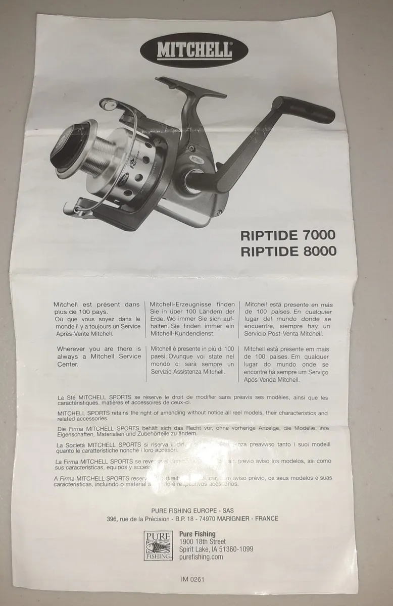 Salt water reel Mitchell Riptide 8000 - Image 3