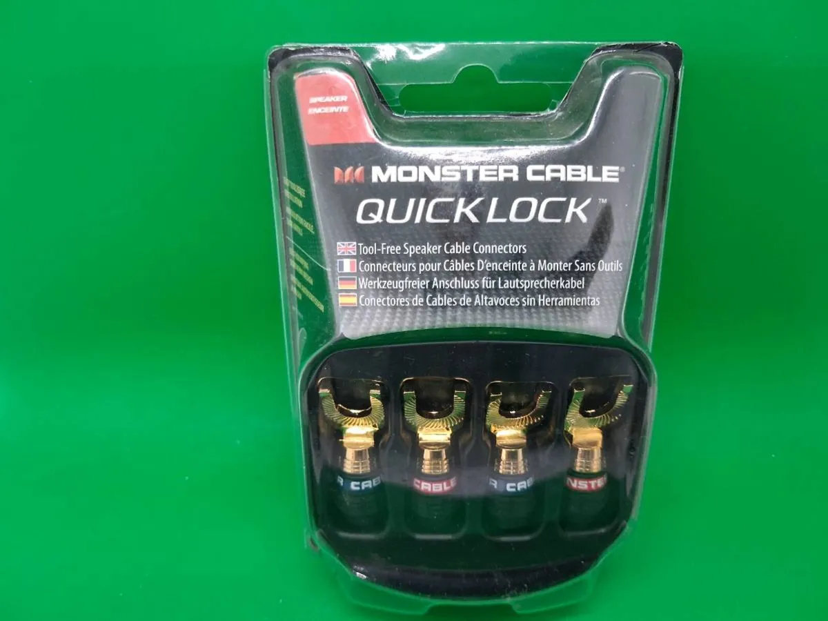 Postage - Monster Cable Quick Lock Angled 24k Gold - Image 1