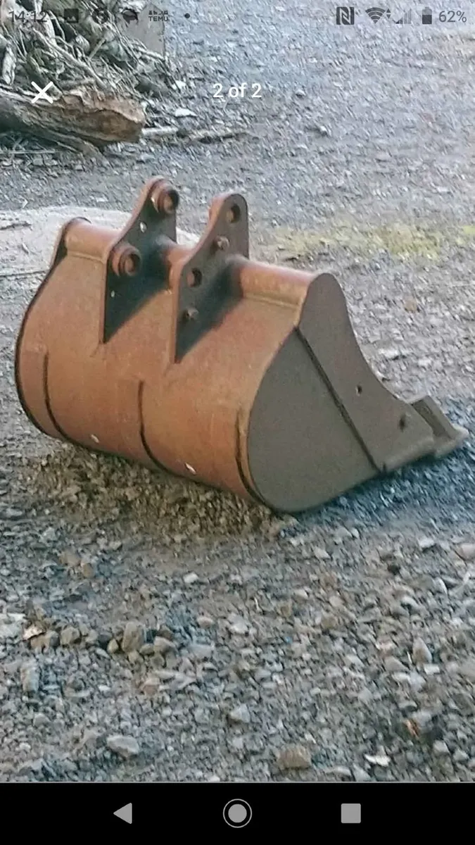 KUBOTA U27 DIGGER BUCKET ( 35mm pins ) - Image 2