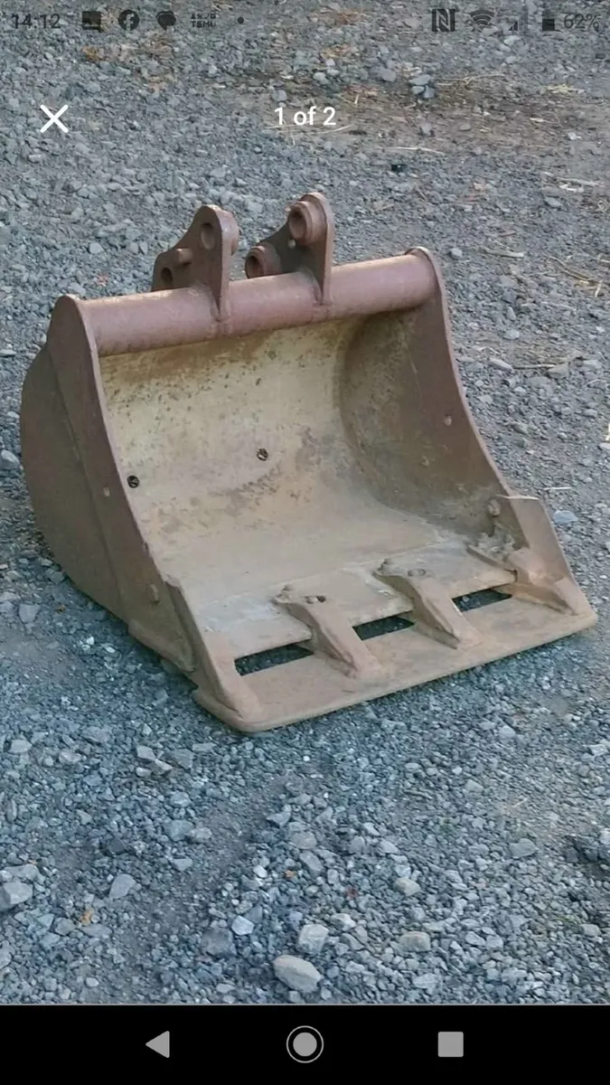 KUBOTA U27 DIGGER BUCKET ( 35mm pins ) - Image 1