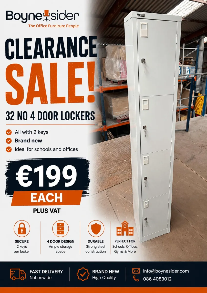 Brand new 4 door lockers - Image 1