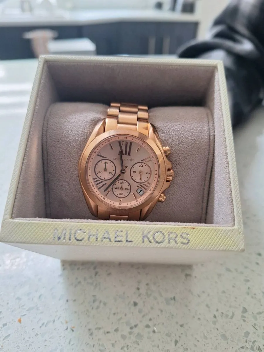 Michael Kors Bradshaw Rose Gold Ladies Watch (MK57 - Image 1