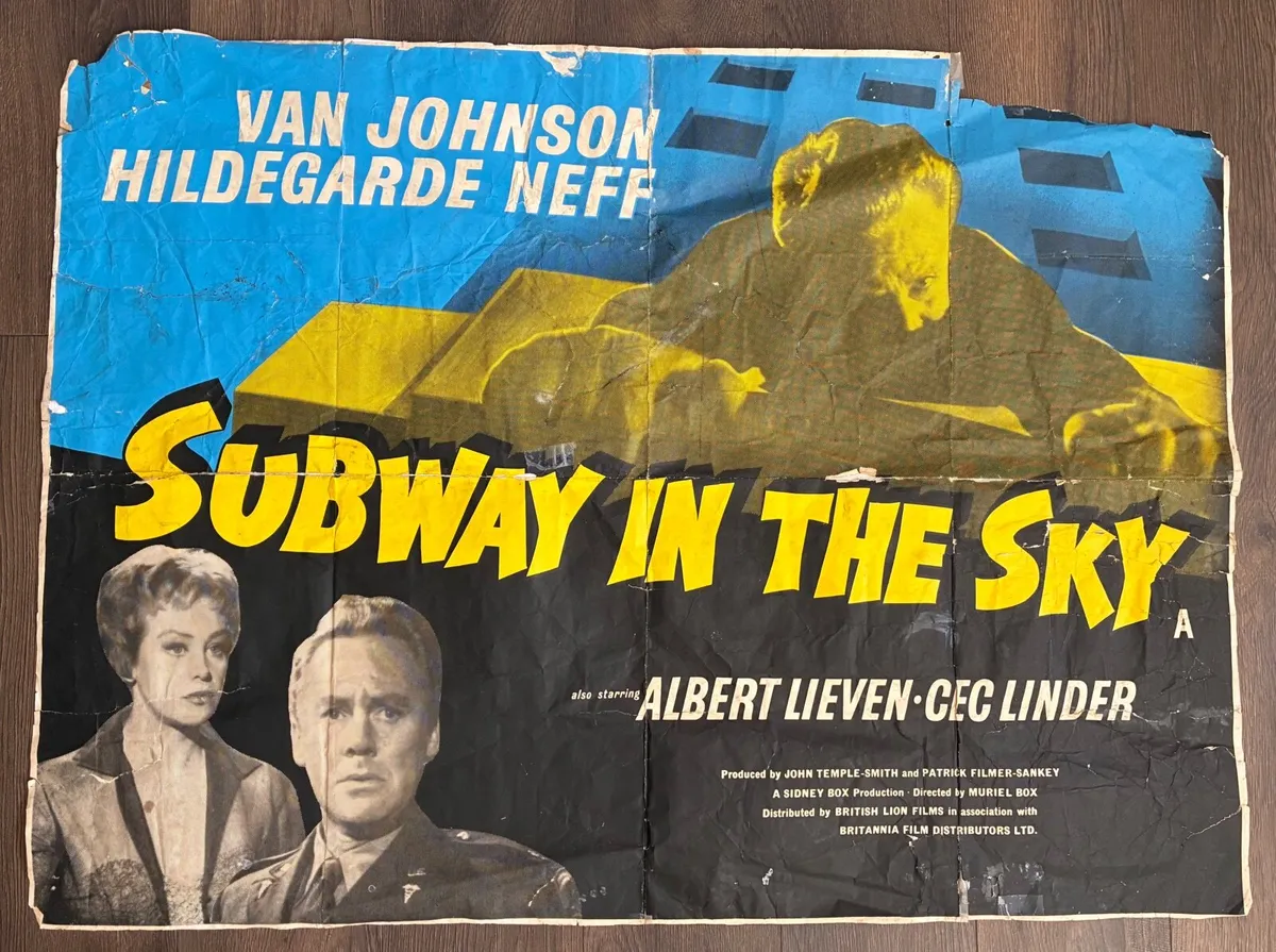 Subway in the Sky (1959) Original UK Quad Poster - Image 1