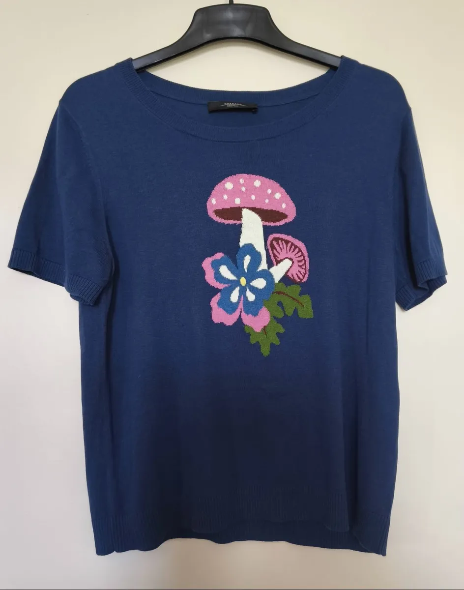 Max Mara Cotton Shortsleave Top - Image 1