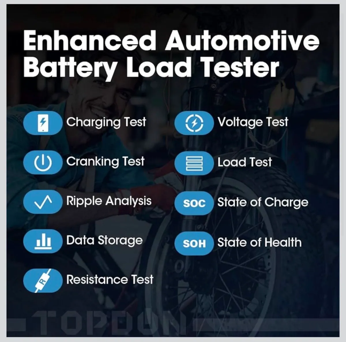 BT200 Battery Tester 12V & 24V - Image 3