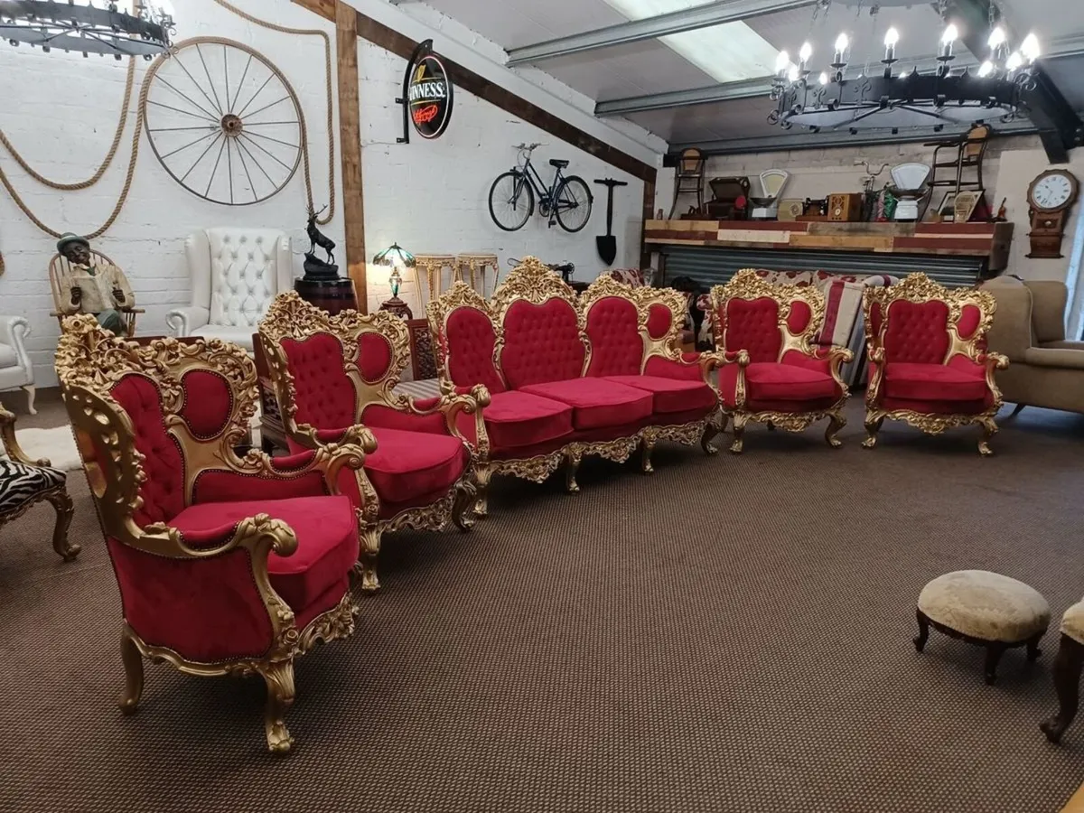2 x-Large Gothic Chandeliers 4' Wide (995 Each) - Image 3