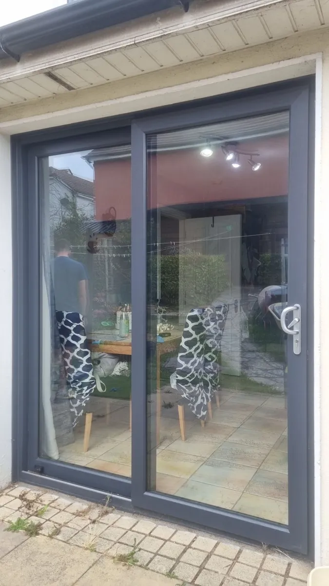 Double sliding door Antricite grey - Image 1