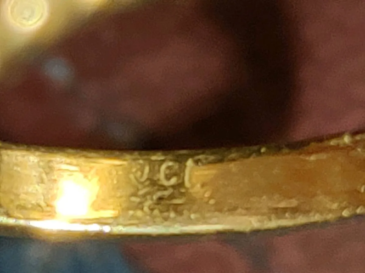 RARE, CHUNKY CELTIC AMETHYST 9CT Gold Vintage Ring - Image 4