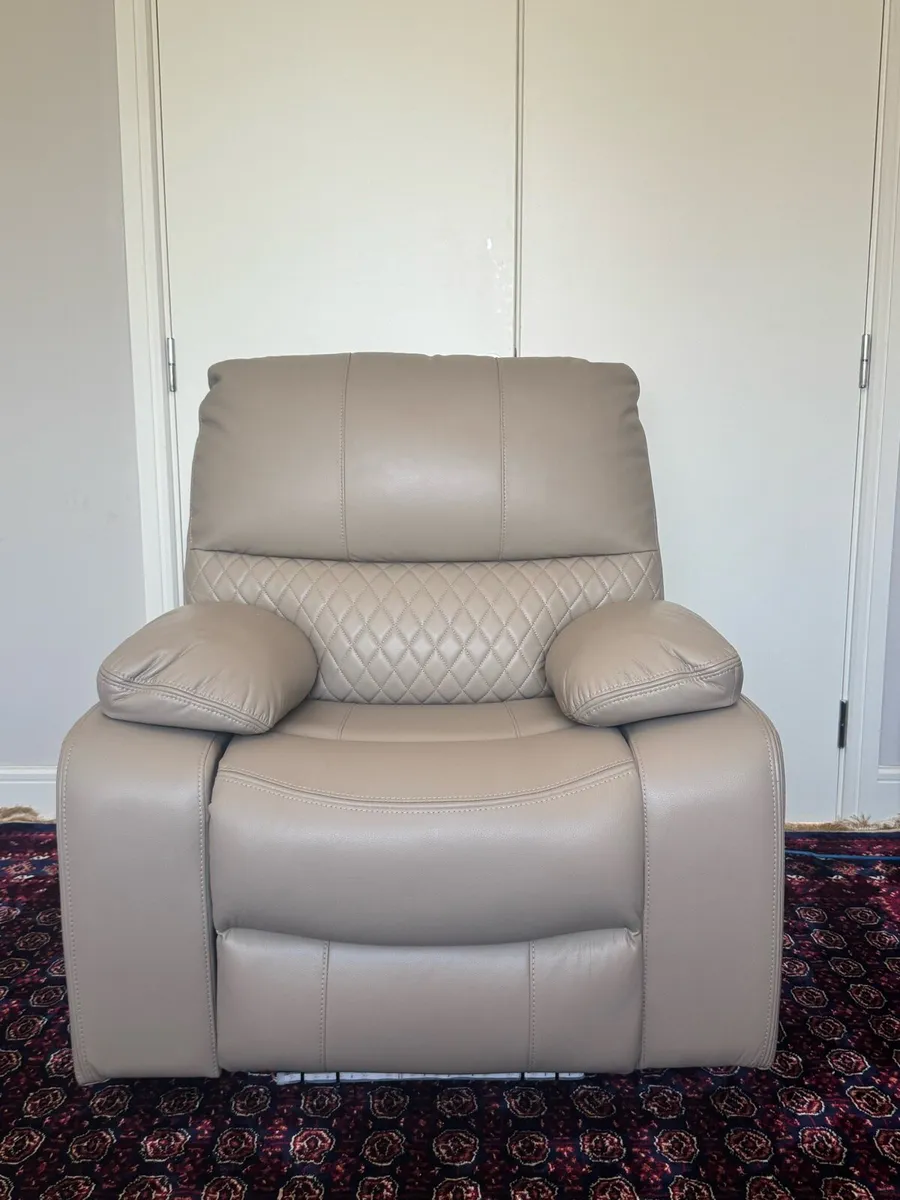 Leather Electric Recliner Armchair - Image 1