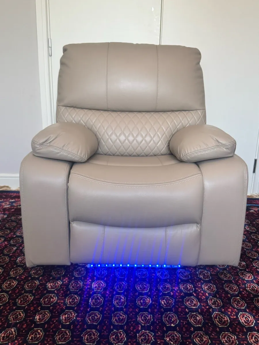 Leather Electric Recliner Armchair - Image 2
