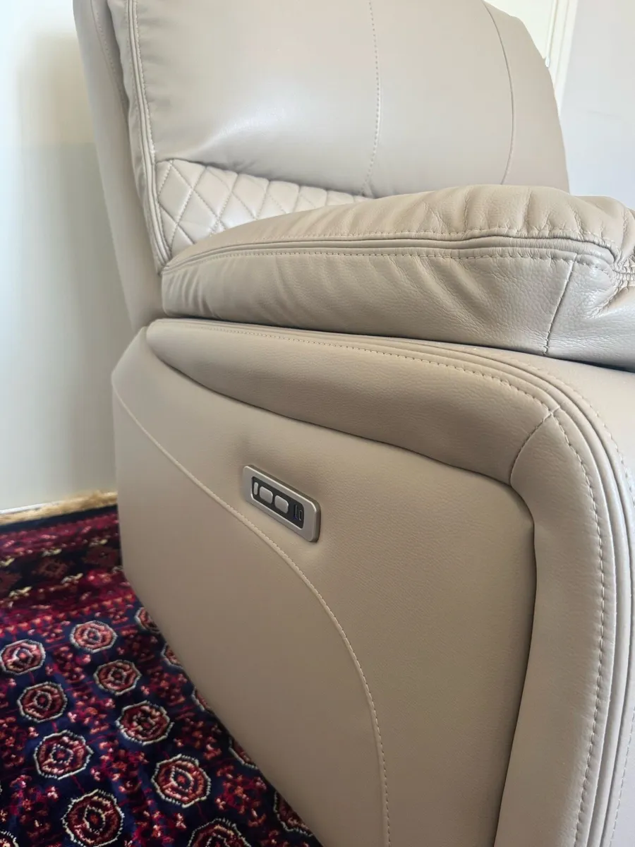 Leather Electric Recliner Armchair - Image 4
