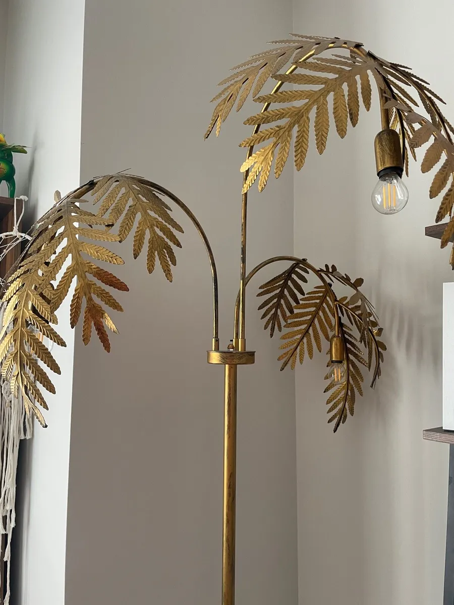 Vintage floor lamp - Gold 193cm - Image 1
