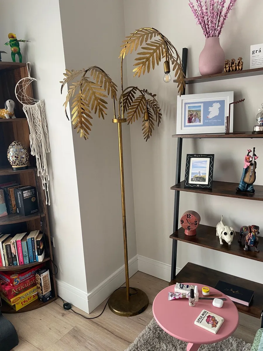Vintage floor lamp - Gold 193cm - Image 3